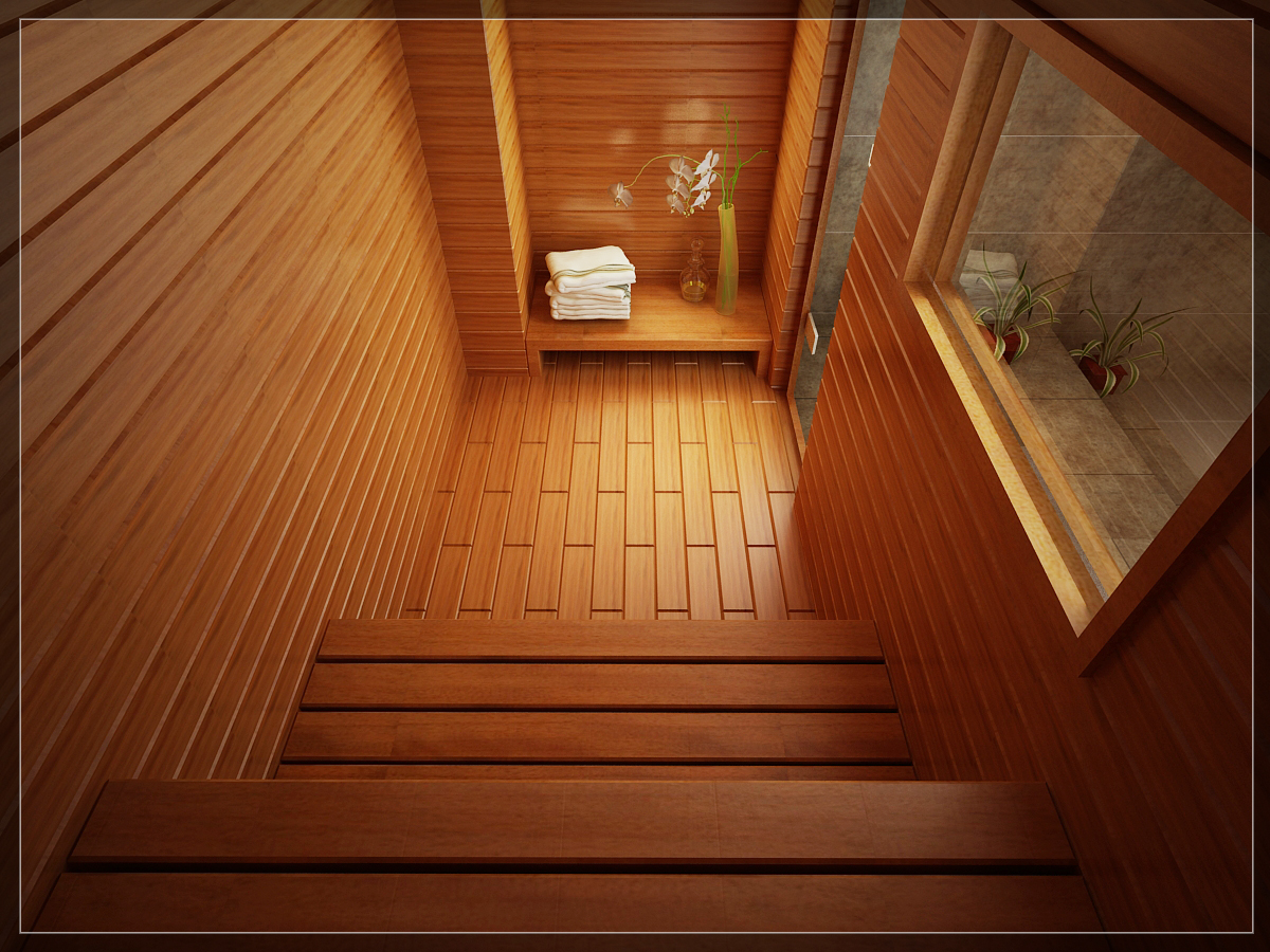 Nội thất biệt thự nghỉ dưỡng quận 12: phòng sauna