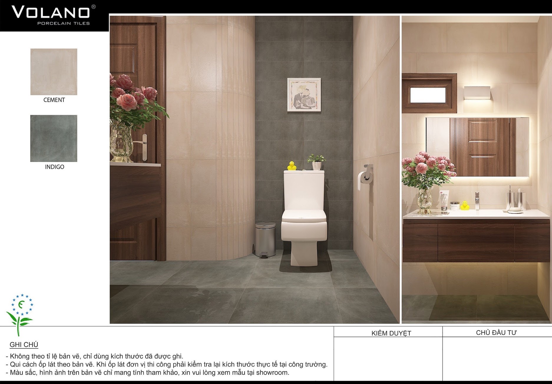Thiết kế nội thất phòng tắm Volano