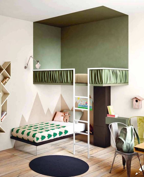 Mẫu giường tầng đẹp, đơn giản dành cho các bé