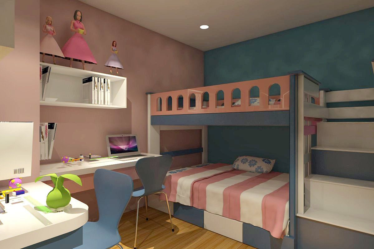 Mẫu thiết kế phòng ngủ trẻ em tùy theo sở thích của trẻ
