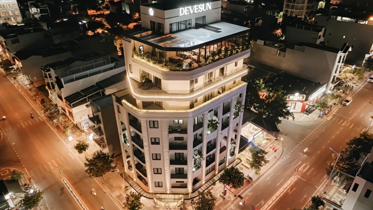 Devesun Hotel - Công trình dự án do công ty thiết kế kiến trúc Thước Tầm thực hiện.